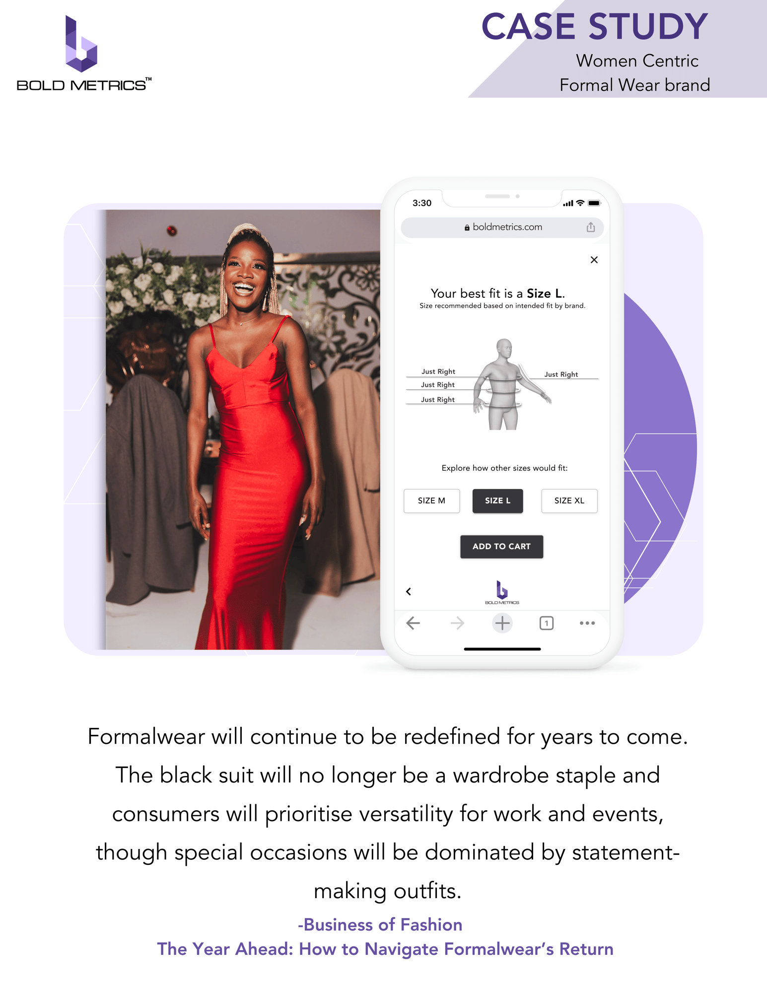 Women Centric Formal Wear brand  Case Study page 1